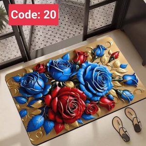 3D floor mat code: 20 চারাপাশে সেলাই করা
